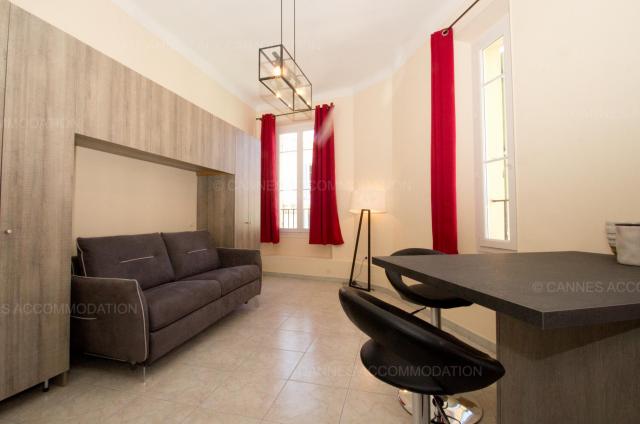Location appartement Festival Cannes 2024 J -14 - Hall – living-room - Carrousel stud